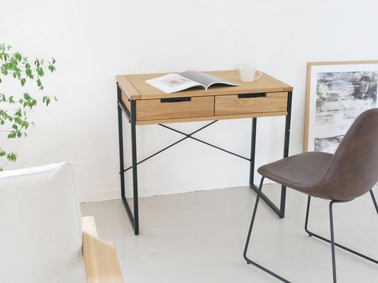 Τραπεζικό τραπέζι με αναδιπλούμενη ξύλινη επιφάνεια για γραφεία στο στυλ της Βόρειας Ευρώπης