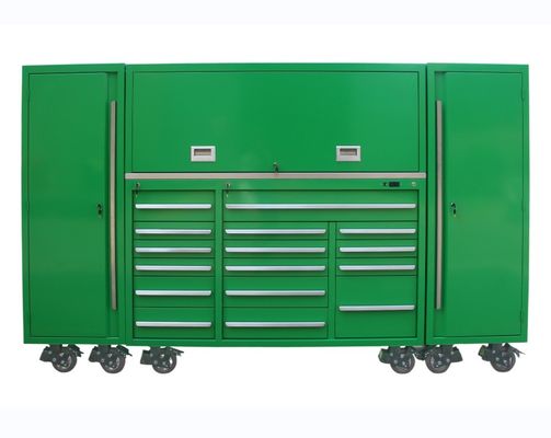 Μαύρο 72 ίντσες εργαλείο θήκη Ατσάλι Rolling Cabinet για την οργάνωση γκαράζ