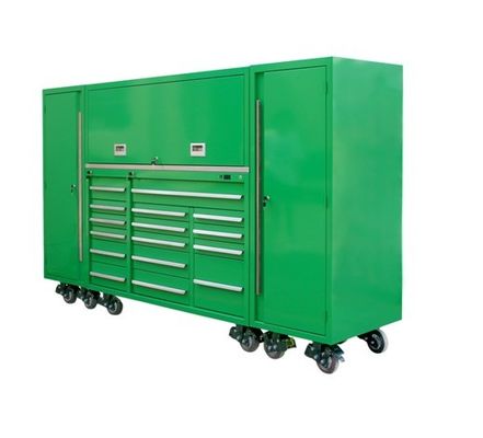 Μαύρο 72 ίντσες εργαλείο θήκη Ατσάλι Rolling Cabinet για την οργάνωση γκαράζ
