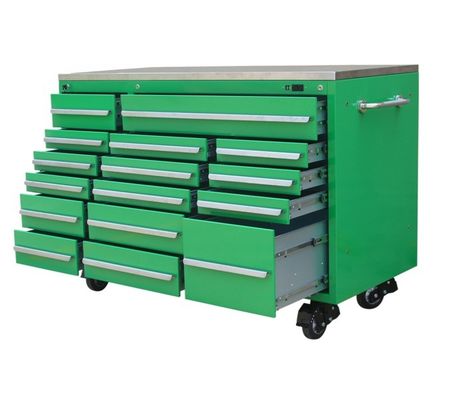 Μαύρο 72 ίντσες εργαλείο θήκη Ατσάλι Rolling Cabinet για την οργάνωση γκαράζ