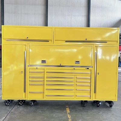 0.8mm-1.50mm πάχος πράσινο και κίτρινο εργαλειοφόρο ντουλάπι για προμηθευτές εργαλείων