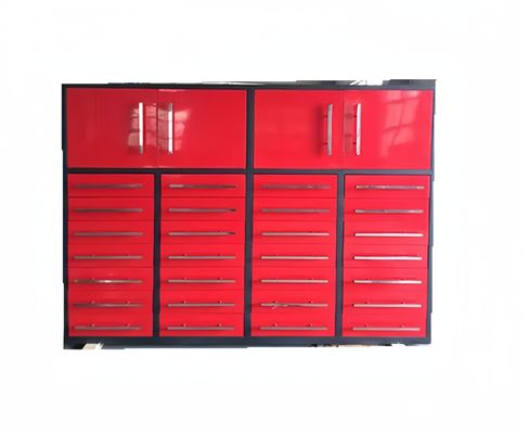 1.0/1.2/1.5mm πάχος LS-28 Metal Tool Cabinet Set για εξατομικευμένο εργαστήριο γκαράζ χρώματος