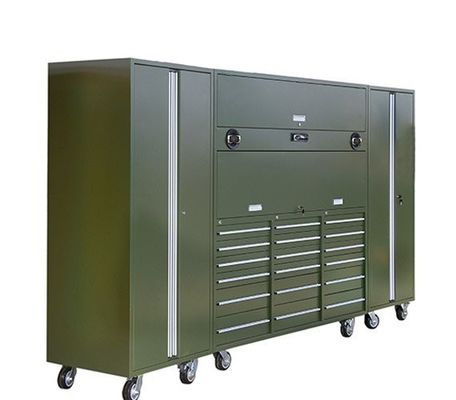 ODM εξατομικευμένη υποστήριξη ανθεκτικό πράσινο και κόκκινο χάλυβα συνδυασμό εργαλείων κουτί για αποθήκευση γκαράζ
