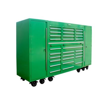 Προσαρμοσμένη υποστήριξη OEM 28 συρτάρι Stainless Steel εργαλειοθήκη για εργαστήριο γκαράζ