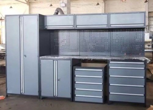 Προσαρμοσμένη υποστήριξη OEM Κόκκινη κινητή εργαλειοθήκη συνδυασμός με βαρέα μεταλλικά εργαλεία