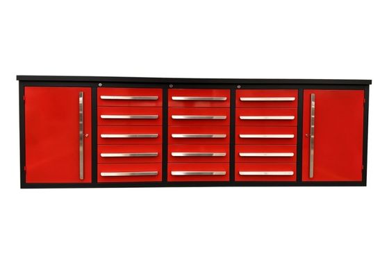 Προσαρμοσμένο βαρύ εργοστάσιο αναδιπλούμενο πάγκο εργασίας με 5 ίντσες PU κυψέλες και κλειδαριά κλειδί