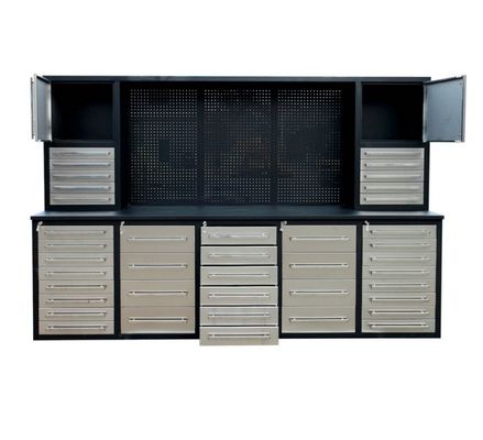 Πάνω παραγωγή Powder Coat Steel Cold Rolling Steel Workbench με συρτάρια Εργαλειοθήκη