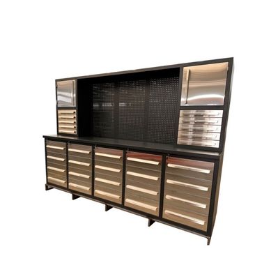 Πάνω παραγωγή Powder Coat Steel Cold Rolling Steel Workbench με συρτάρια Εργαλειοθήκη