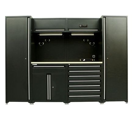 LS-GA005 Προσαρμοσμένο 1.0mm 1.2mm 1.5mm Γκαράζ μεταλλικό εργαλείο ντουλάπι με υποστήριξη ODM