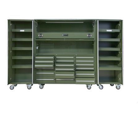LS-GA005 Προσαρμοσμένο 1.0mm 1.2mm 1.5mm Γκαράζ μεταλλικό εργαλείο ντουλάπι με υποστήριξη ODM