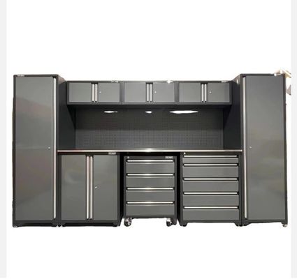 Εργαστήριο εργαλείων ντουλάπι συρτάρι Workbench Ασημένιο κρύο έλασης ατσάλι ντουλάπι με ρόδες