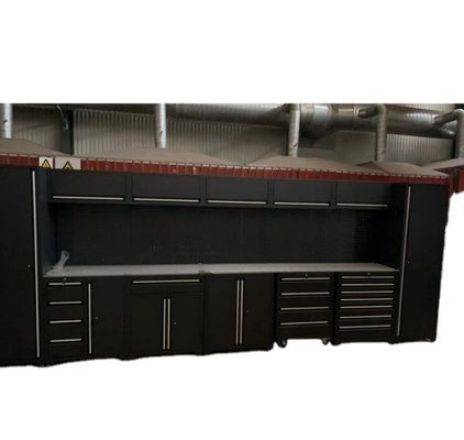 Πλήρης εργαλεία γκαράζ κουτί συρτάρι workbench με εξατομικευμένο ατσάλινο χαρτοφύλακα χειριστήρια