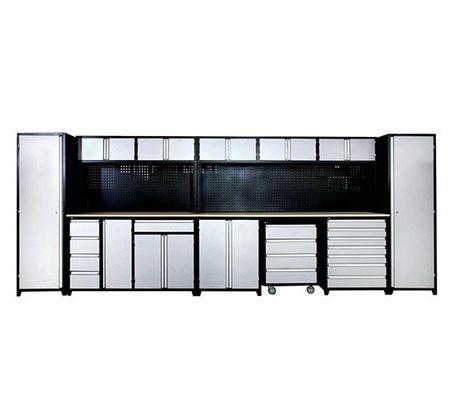 Πλήρης εργαλεία γκαράζ κουτί συρτάρι workbench με εξατομικευμένο ατσάλινο χαρτοφύλακα χειριστήρια