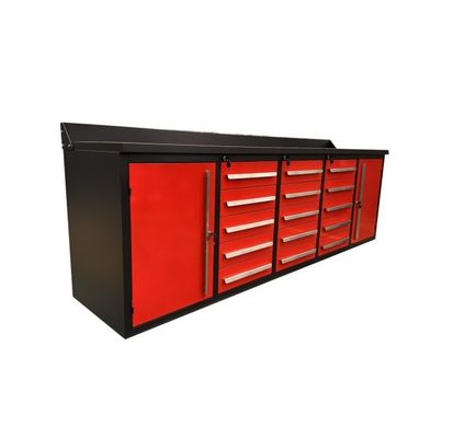 Αποδεκτό OEM ODM Μεταλλικό 10 ft-15 συρτάρι-2door Workbench για Εργαστήριο Επισκευής Αυτοκινήτων