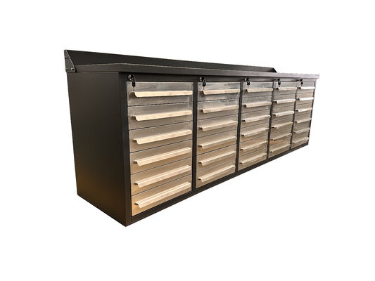 Αποδεκτό OEM ODM Μεταλλικό 10 ft-15 συρτάρι-2door Workbench για Εργαστήριο Επισκευής Αυτοκινήτων