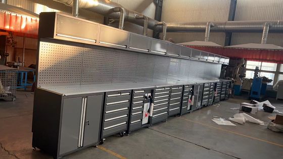 Υποστήριξη OEM βαρέα μεταλλικά κόκκινο ντουλάπι γκαράζ για αποθήκευση εργαλείων και εξοπλισμό εργαστηρίου