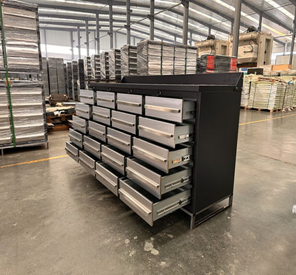 Επαγγελματικό σχεδιασμό 10ft 20 συρτάρι Heavy Duty Metal Workbench για γκαράζ και εργαστήριο
