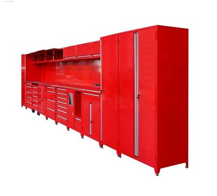 OEM λογότυπο ντουλάπια γκαράζ Αποθήκευση με ατσάλινο συνδυασμένο ντουλάπι και καλάθι εργαλείων