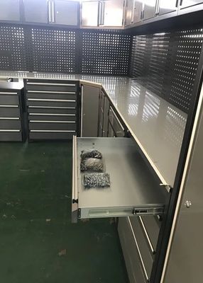 Εργαλειοθήκη γκαράζ βαρέων τροχών με πλακέτα από χάλυβα που έχουν επικαλυφθεί με σκόνη