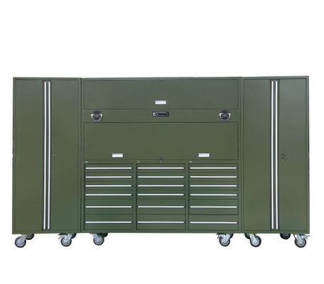 0.8mm-1.50mm πάχος καφέ όρθιο ντουλάπι γκαράζ κυλιόμενο εργαλειοστάσιο για εργαστήριο
