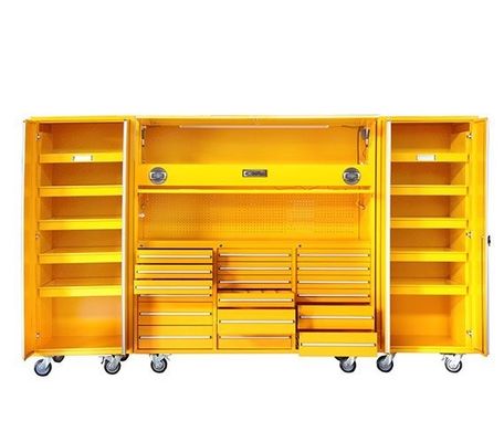 ODM Υποστηριζόμενο βαρύ φορτίο Powder Coat Steel Tool Cabinet Set για επαγγελματίες μηχανικούς